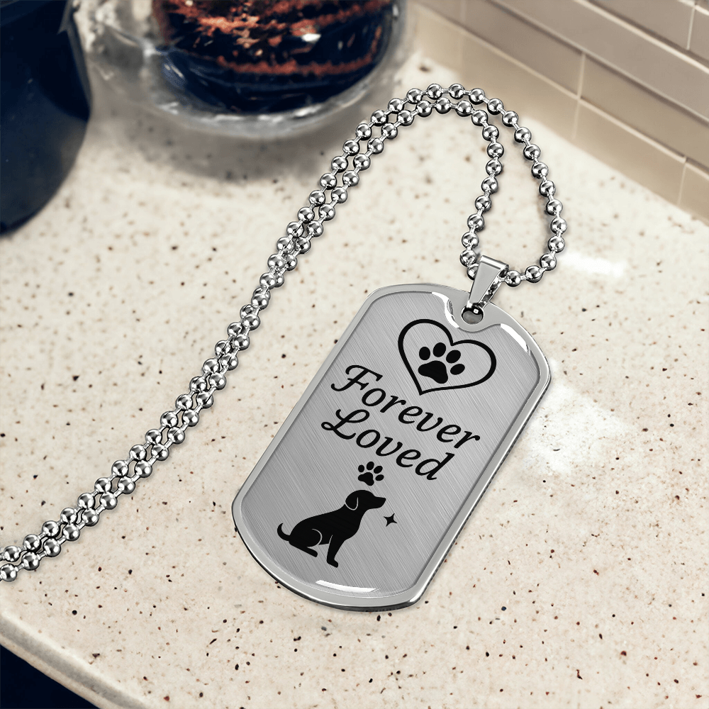 Forever Loved Dog Tag Keepsake