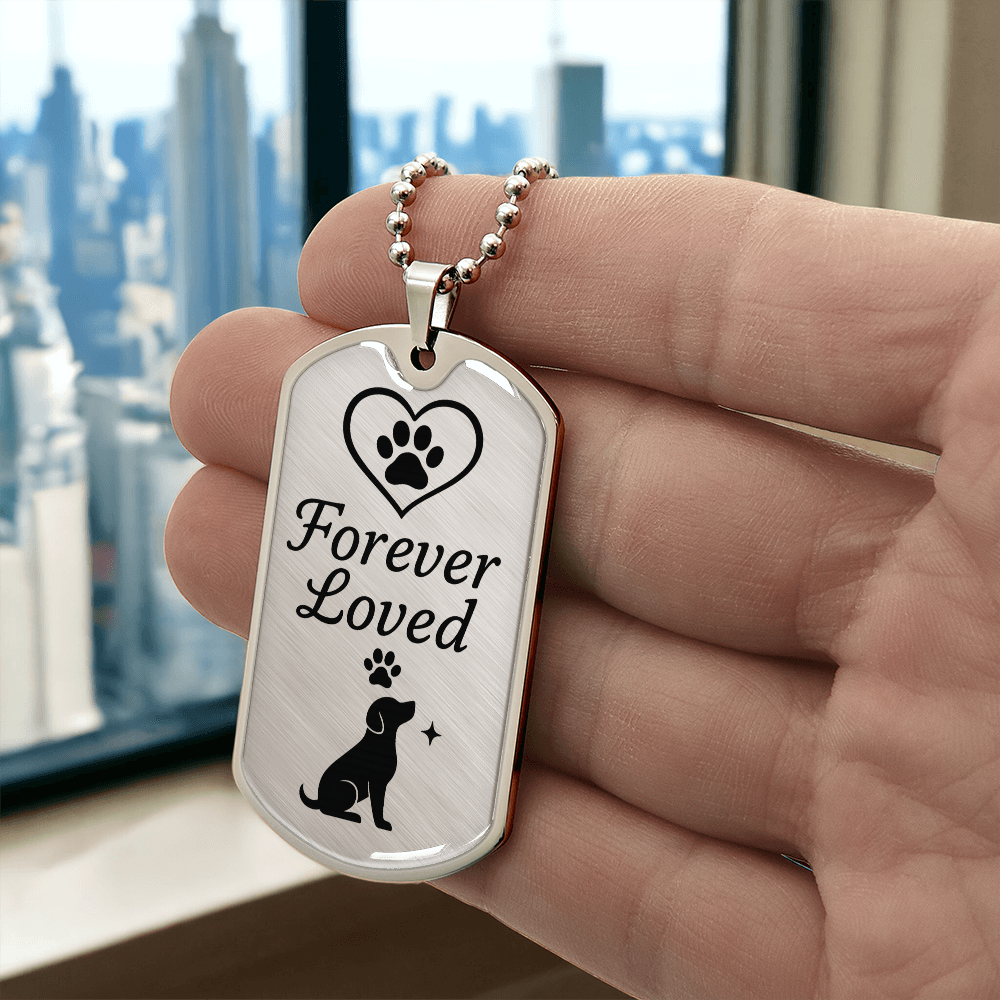 Forever Loved Dog Tag Keepsake