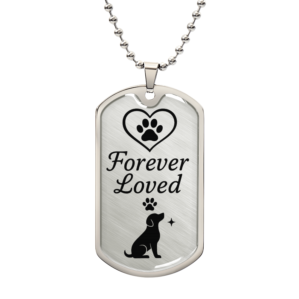 Forever Loved Dog Tag Keepsake