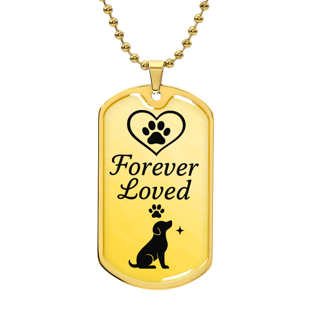 Forever Loved Dog Tag Keepsake