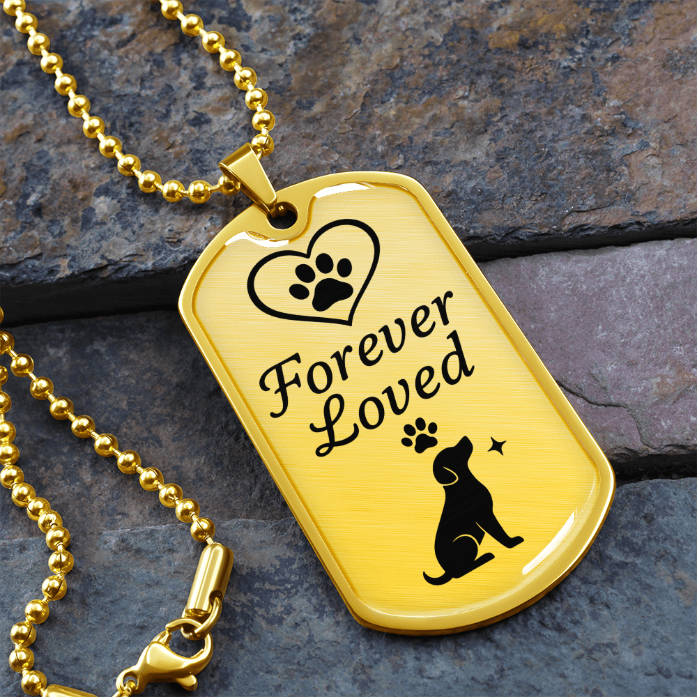 Forever Loved Dog Tag Keepsake