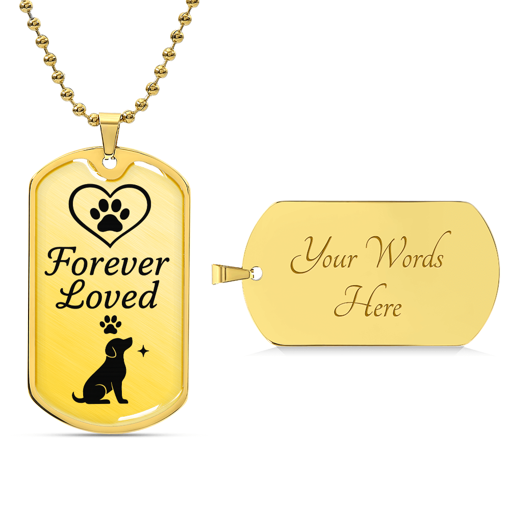 Forever Loved Dog Tag Keepsake
