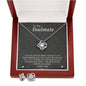 To My Soulmate Earring and Necklace Love Knot