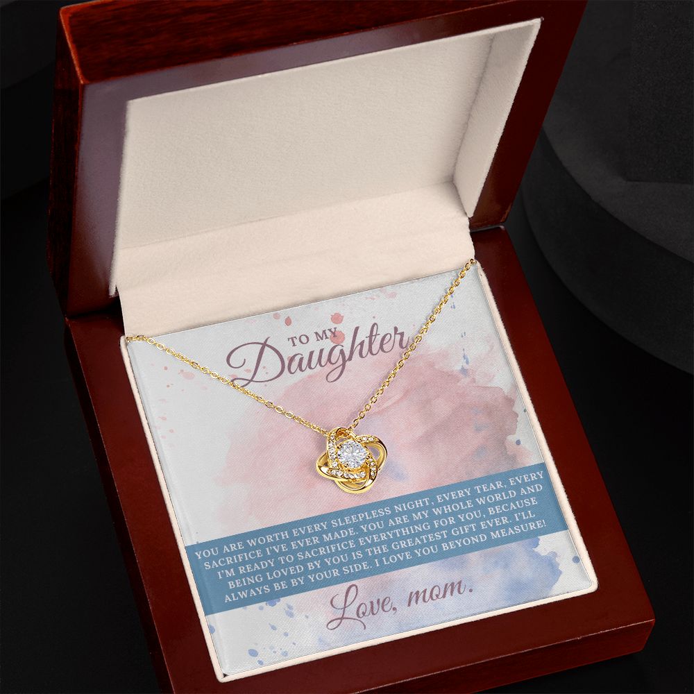 To My Daughter Necklace, From Mom