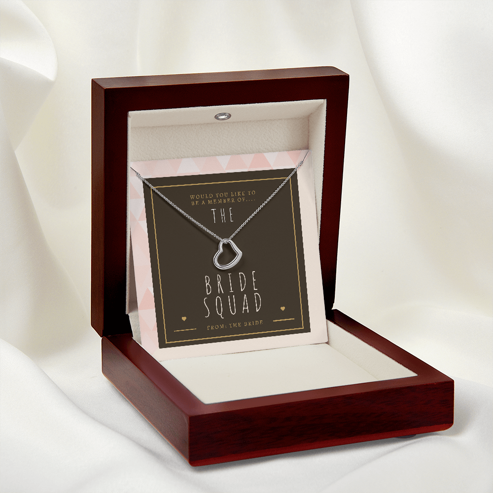 Bridesmaid Bride Squad Necklace