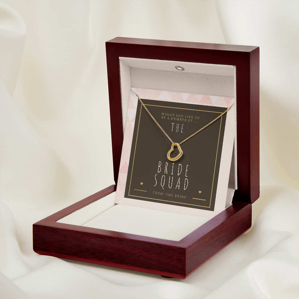 Bridesmaid Bride Squad Necklace