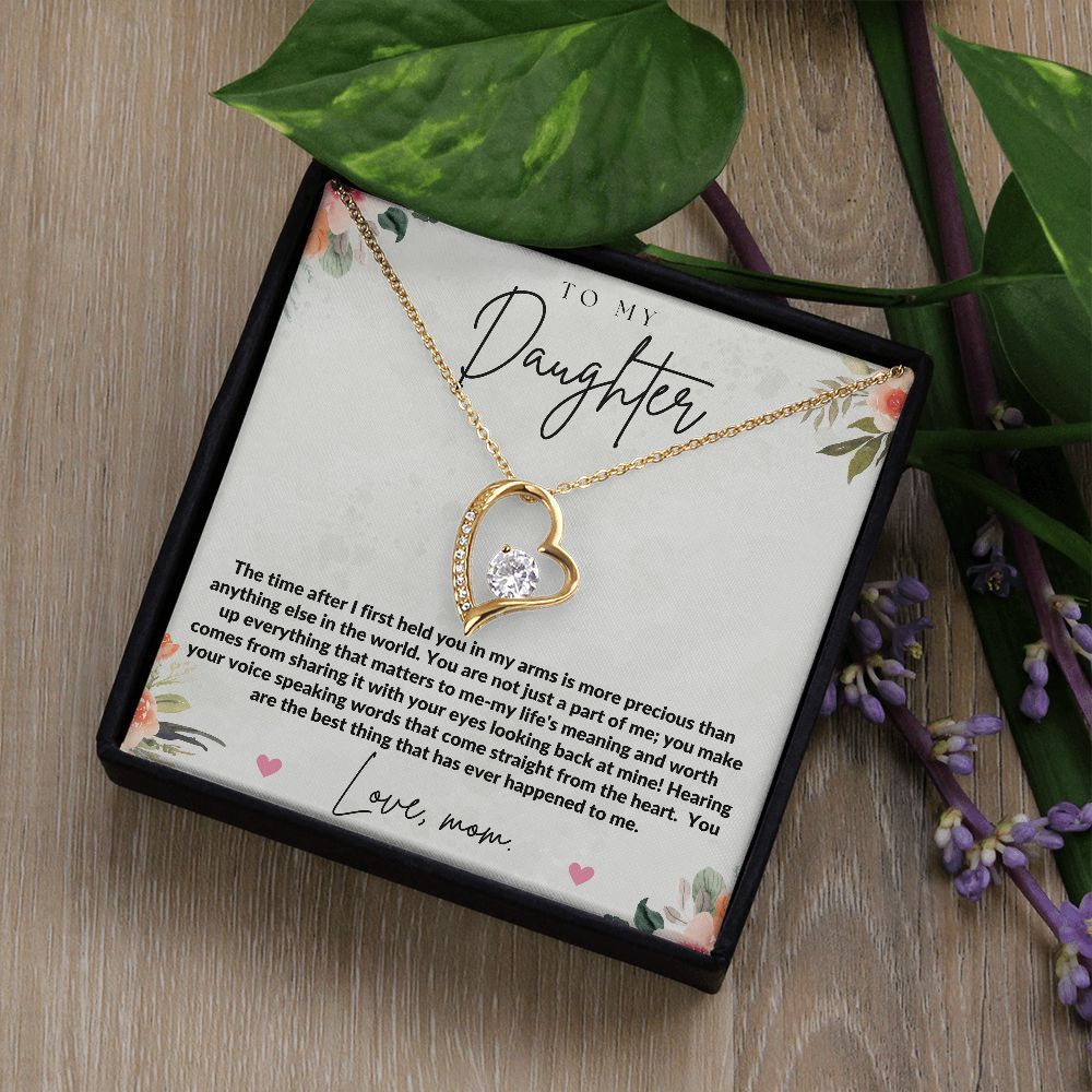 To My Daughter Love Necklace