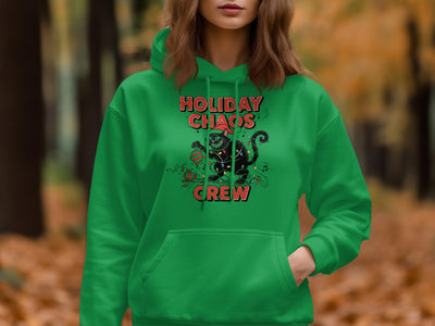 Holiday Chaos Crew Green Hoodie product