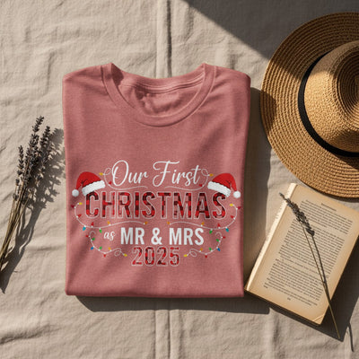 Our First Christmas as Mr and Mrs 2025 T-Shirt product
