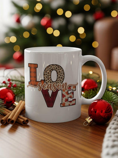 Festive Love Season Mug Perfect for Holiday Morning