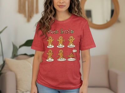 Funny Gingerbread Pain Scale Graphic T-Shirt