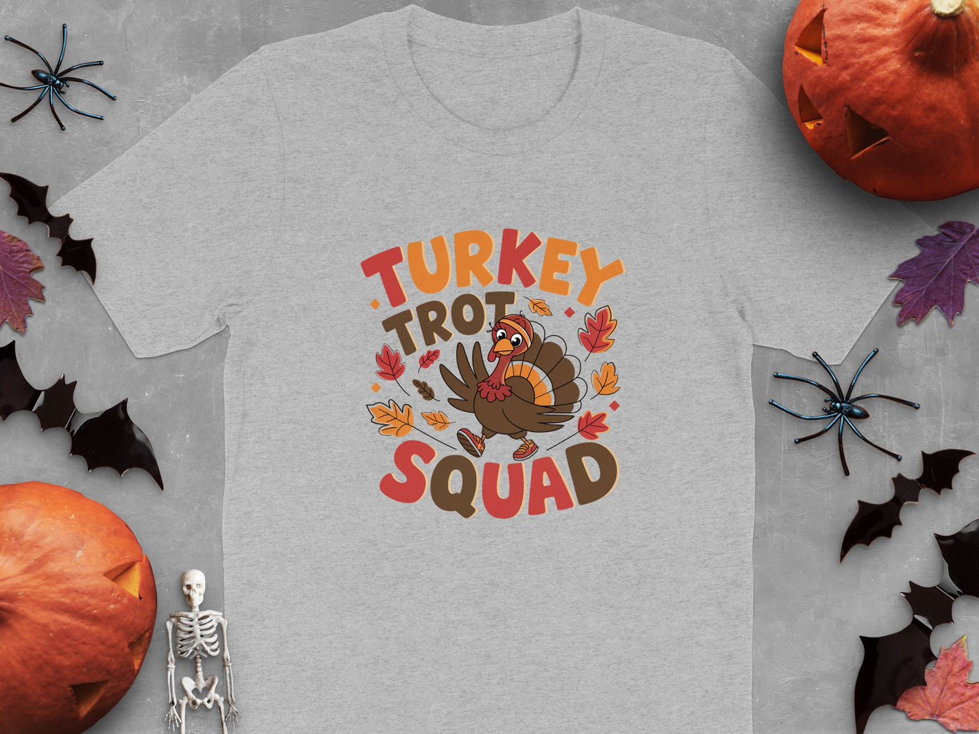 Festive Turkey Trot Squad Thanksgiving T-Shirt