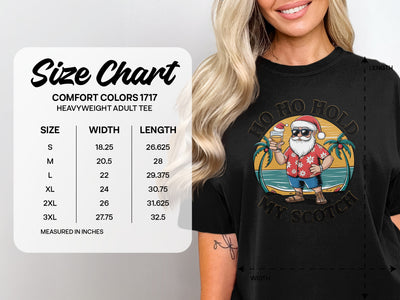 Ho Ho Hold My Scotch Santa Adult Tee Product