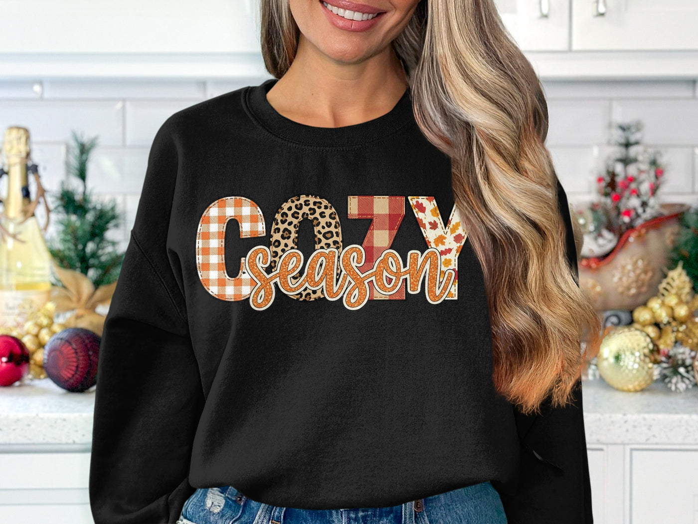 Cozy Season Graphic Sweatshirt Fashion Statement