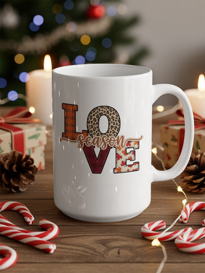 Festive Season Love Print Holiday Mug Gift Item