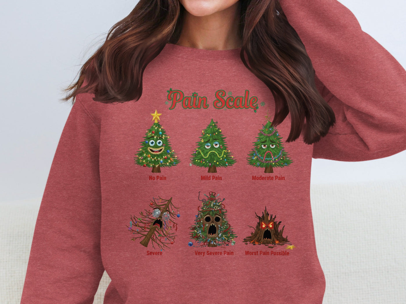 Christmas Pain Scale Sweatshirt