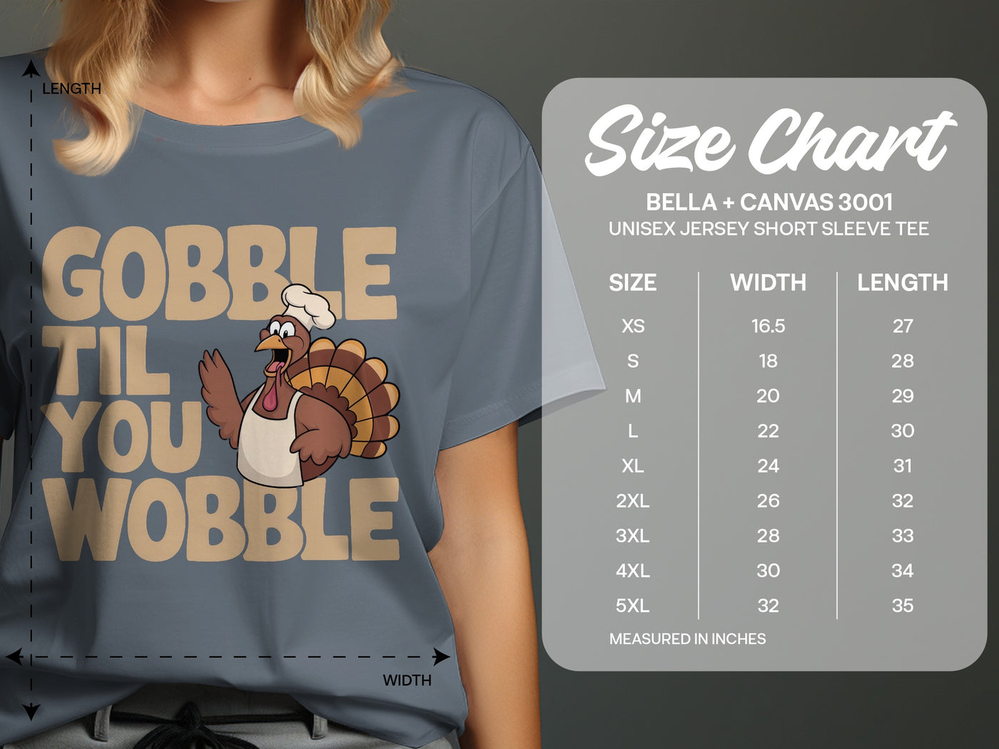 Gobble Til You Wobble Unisex Jersey Short Sleeve Tee
