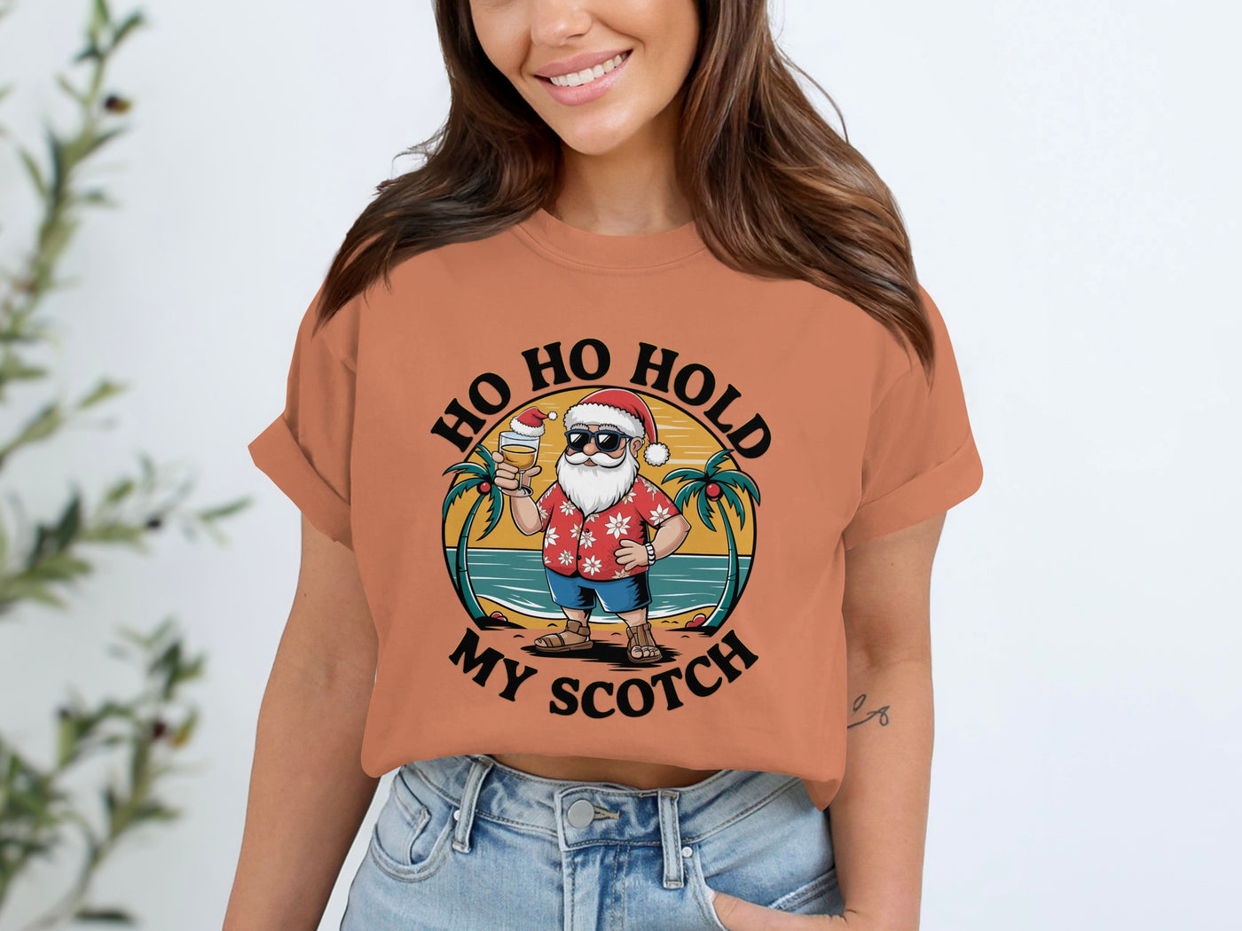 Ho Ho Hold My Scotch Graphic T-Shirt