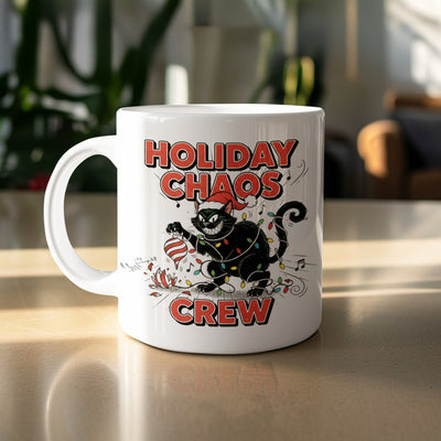 Holiday Chaos Crew Cat Mug