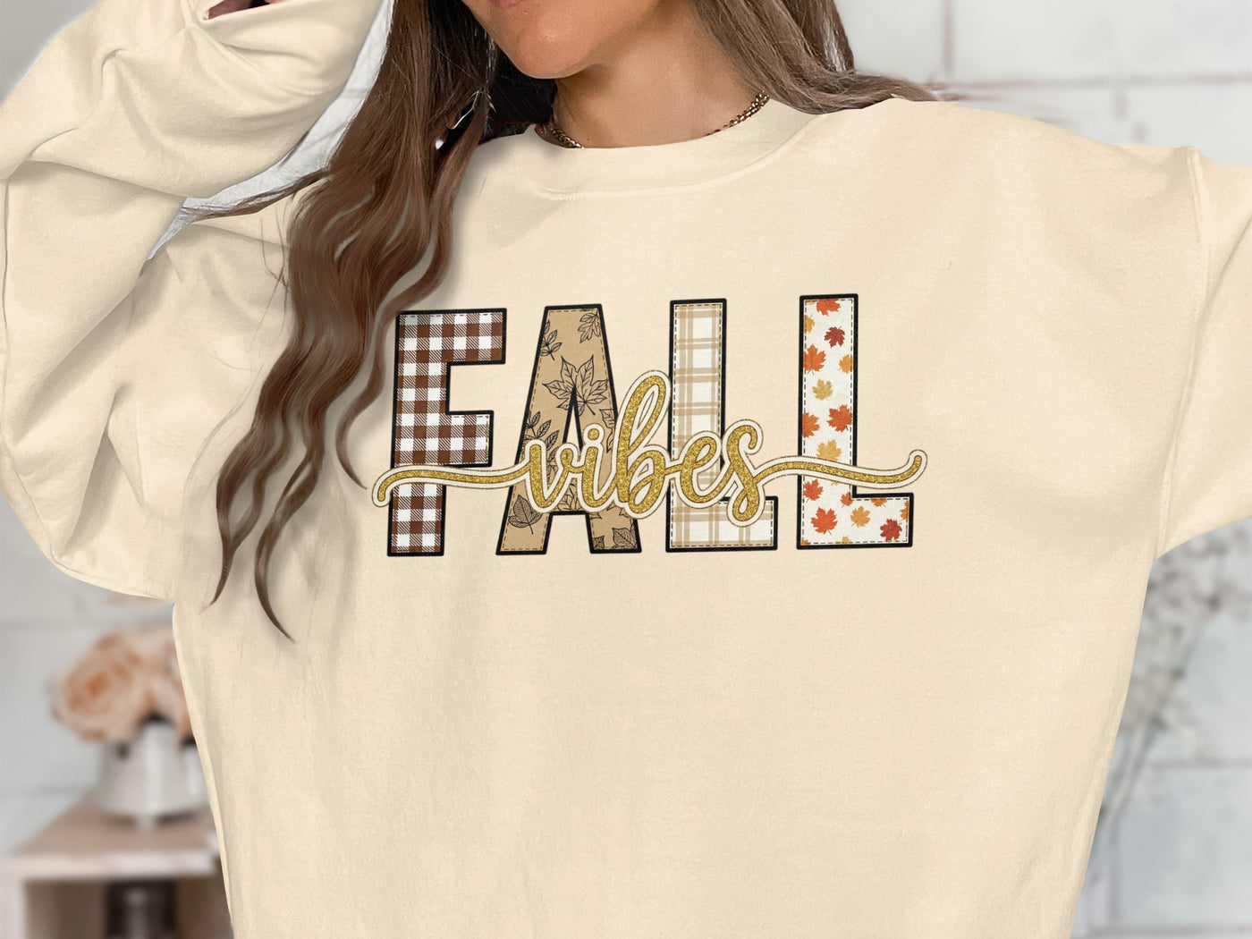 Cozy and Stylish FALL Vibes Sweatshirt for Autumn