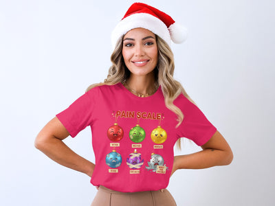 Pain Scale Christmas Ornaments T-Shirt