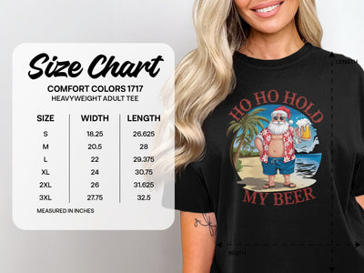 HO HO HOLD MY BEER Santa Tee Christmas shirt