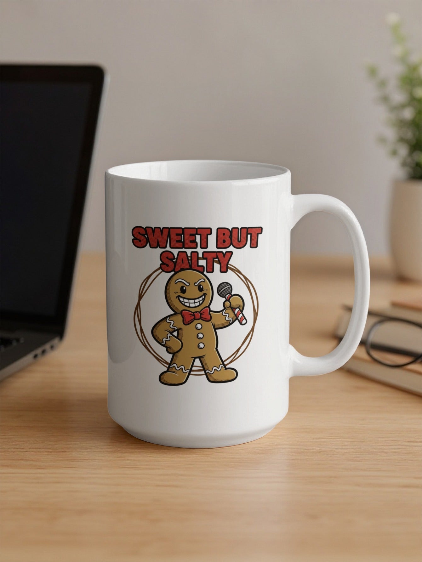 Sweet But Salty Funny Gingerbread Mug