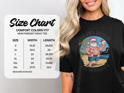 Ho Ho Hold My Whiskey Santa Claus Graphic Tee