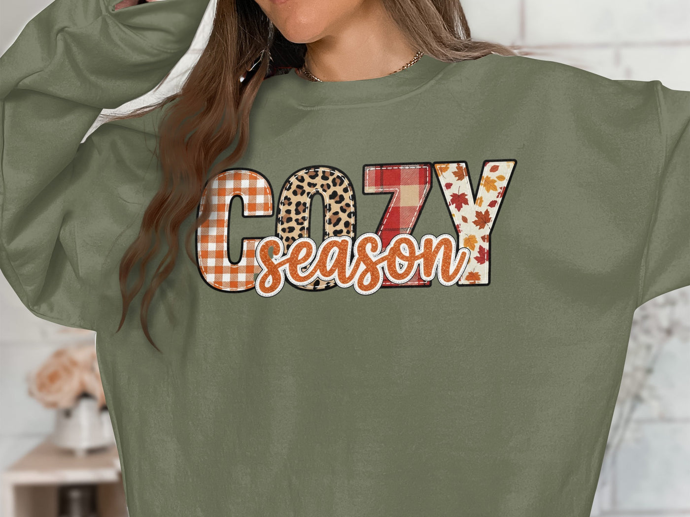 Cozy Season Trendy Oversized Long Sleeve Sweatshirt