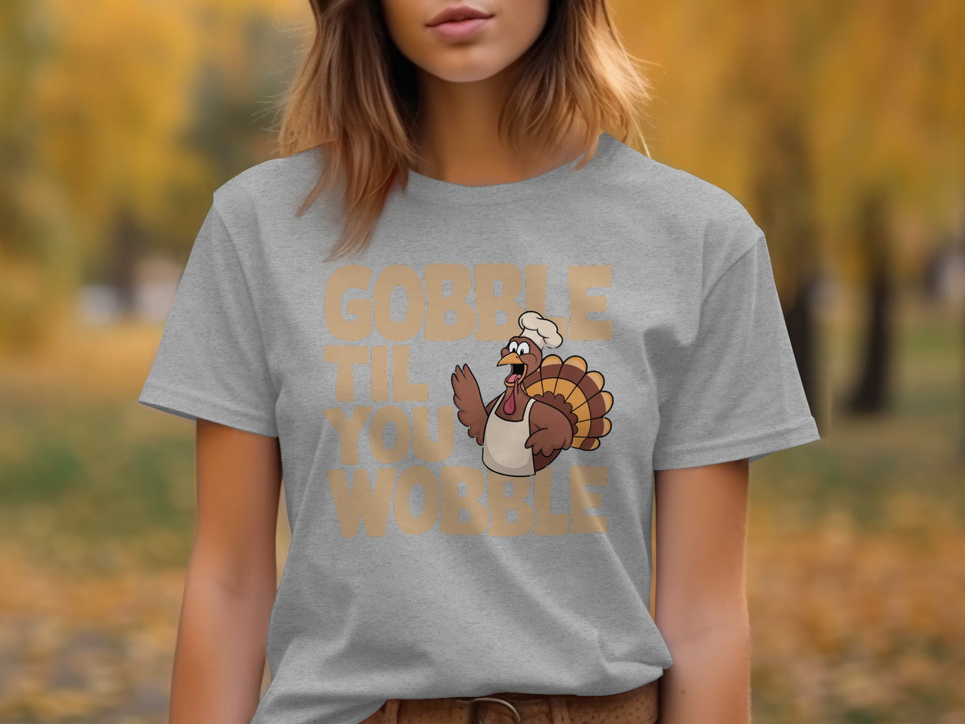 Gobble Till You Wobble Thanksgiving T-shirt