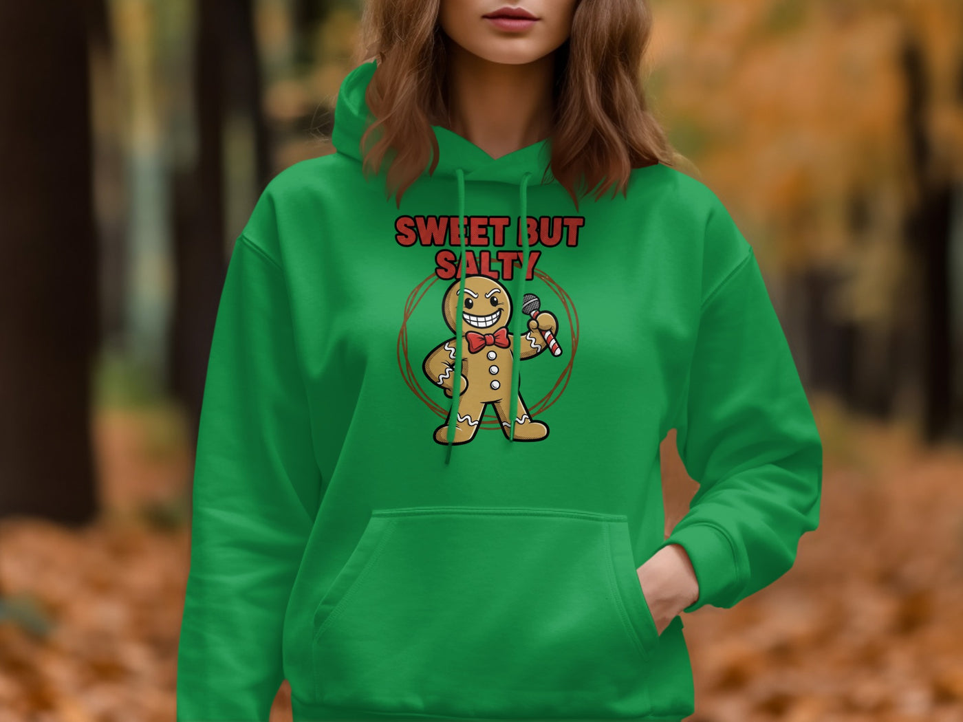 Sweet But Salty Gingerbread Character Hoodie