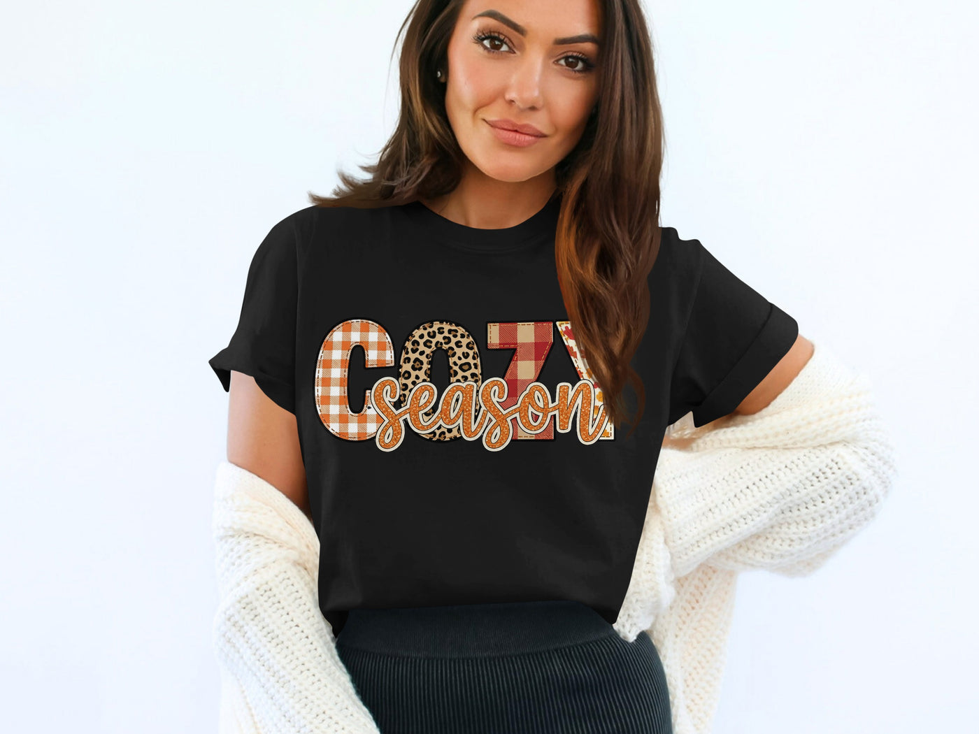 Cozy Season Graphic T-Shirt for Fall Fashion
