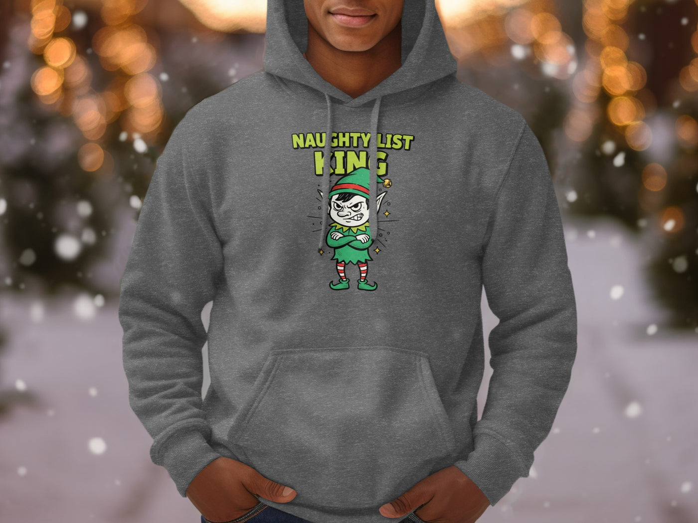 Naughty List King Grey Hoodie product