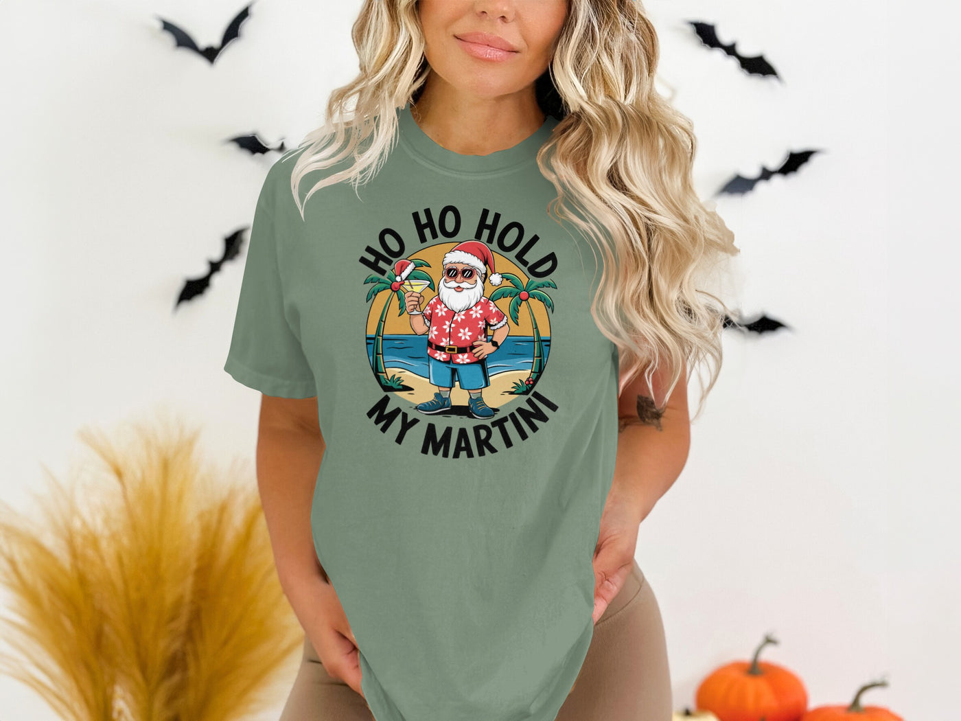 Ho Ho Hold My Martini Christmas T-Shirt