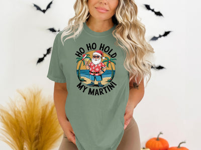 Ho Ho Hold My Martini Christmas T-Shirt