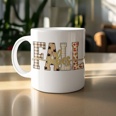 Fall Vibes Festive Autumn Design Mug