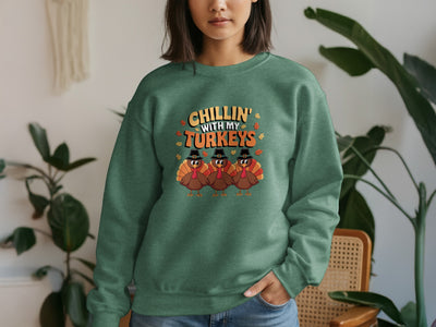 Chillin' With My Turkeys Graphic Sweatshirt product