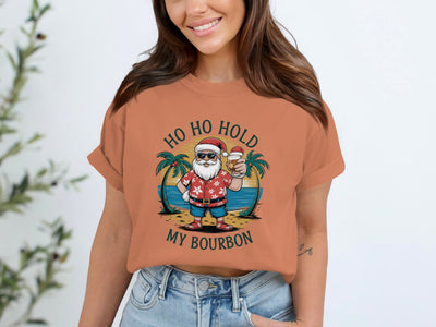 Ho Ho Hold My Bourbon Graphic T-shirt