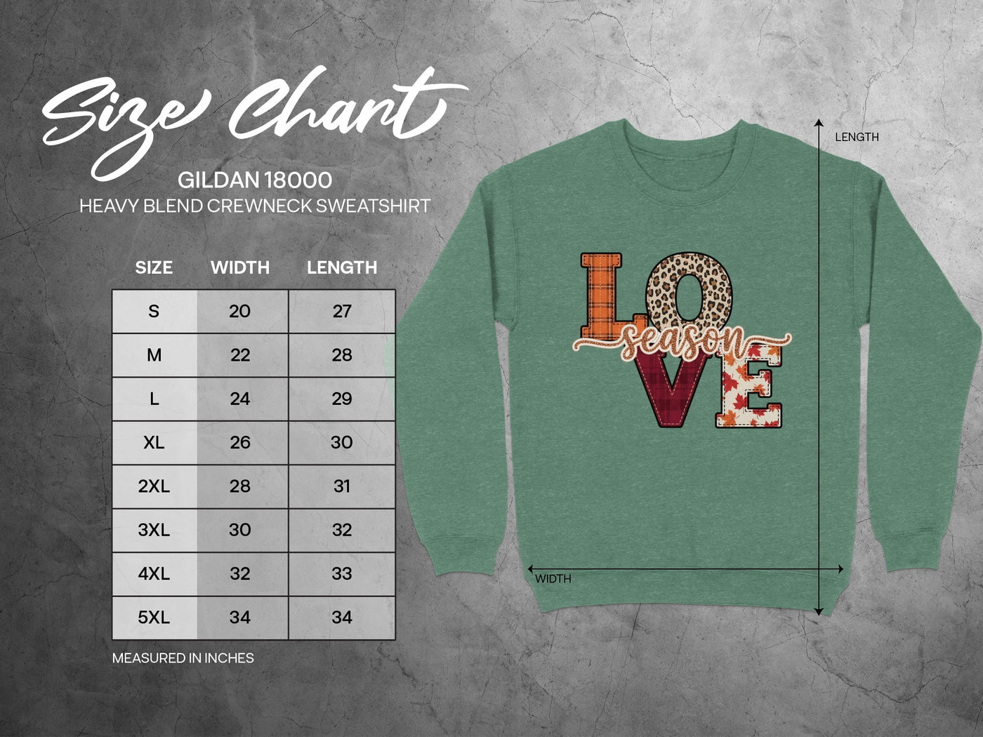 Love Season Leopard Heart Crewneck Sweatshirt