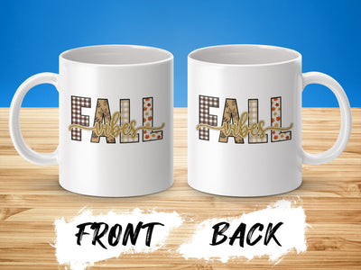 Fall Vibes Design with Unique Pattern Mug