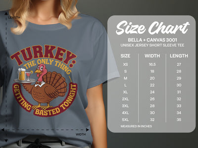Turkey The Only Thing Getting Basted Tonight Shirt