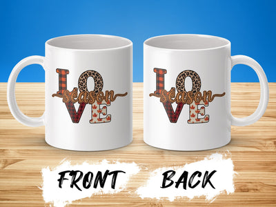 Love Season Design Coffee Mug for Autumn and Fall