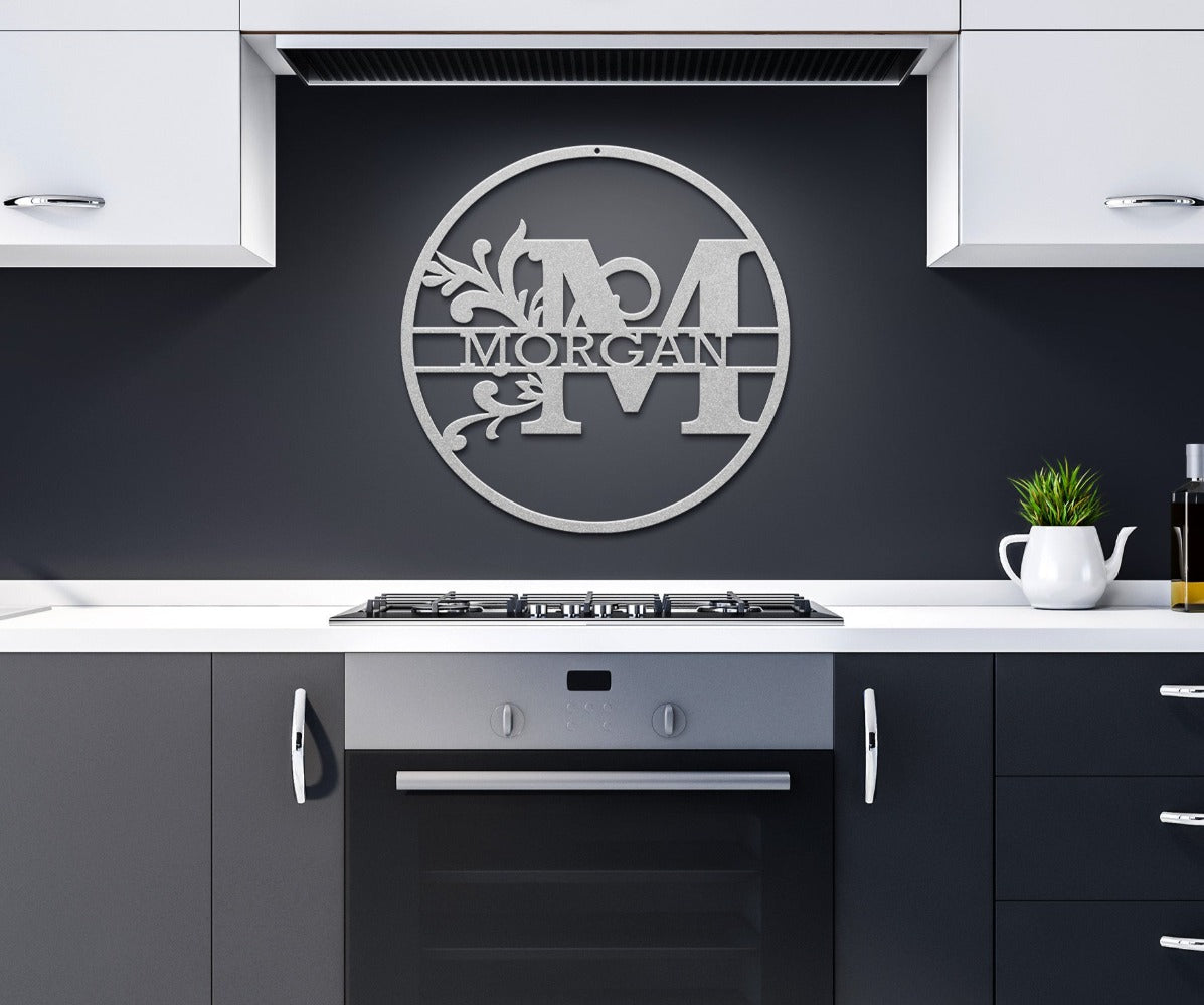 Custom Metal Signs | Monogram Wall Decor | Metal Wall Art | Last Name Sign | Family Name Sign | Personalized Wedding Gift | Custom Metal Art