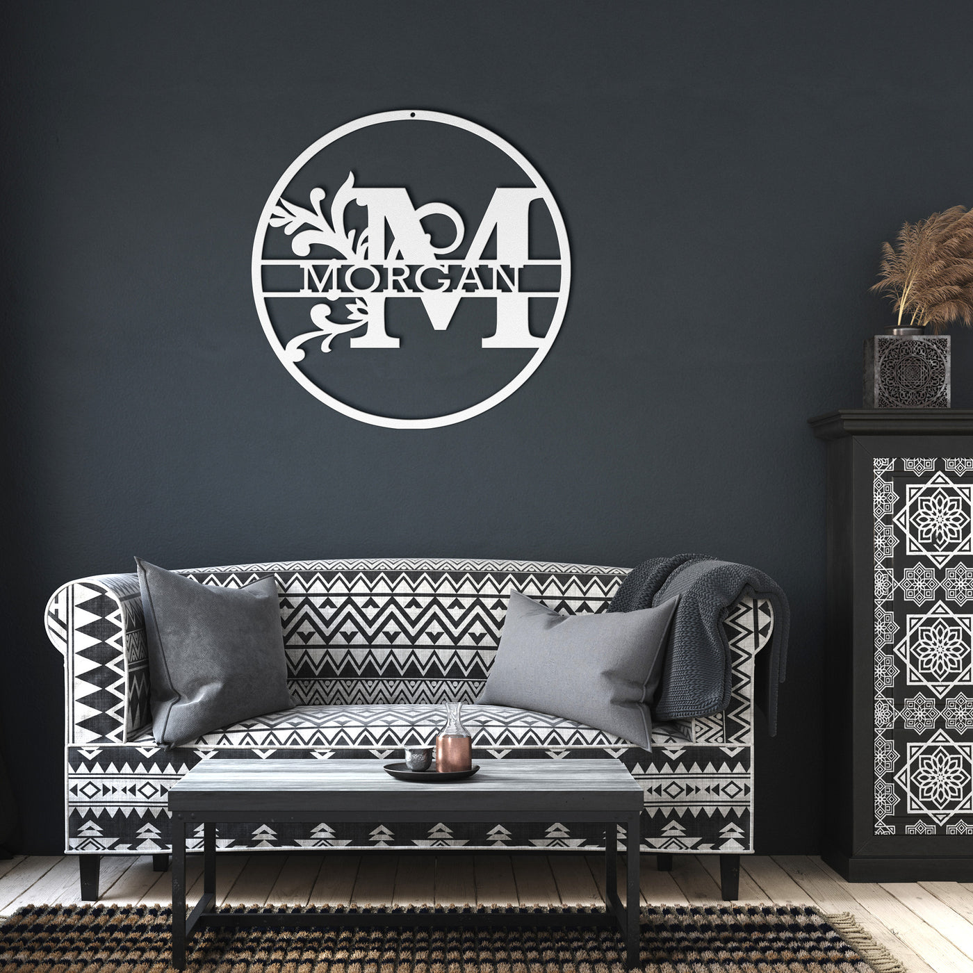 Custom Metal Signs | Monogram Wall Decor | Metal Wall Art | Last Name Sign | Family Name Sign | Personalized Wedding Gift | Custom Metal Art