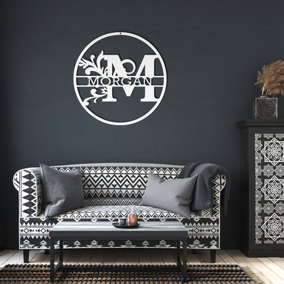 Custom Metal Signs | Monogram Wall Decor | Metal Wall Art | Last Name Sign | Family Name Sign | Personalized Wedding Gift | Custom Metal Art