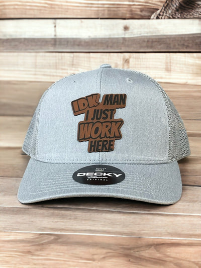 I just work here hats