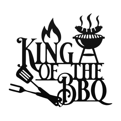 King of The Barbecue Metal Sign
