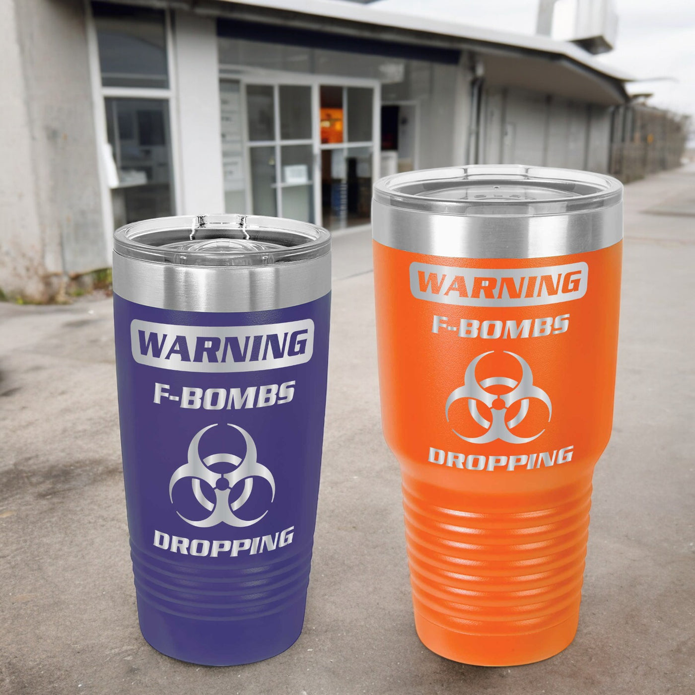 Warning F Bomb Tumblers