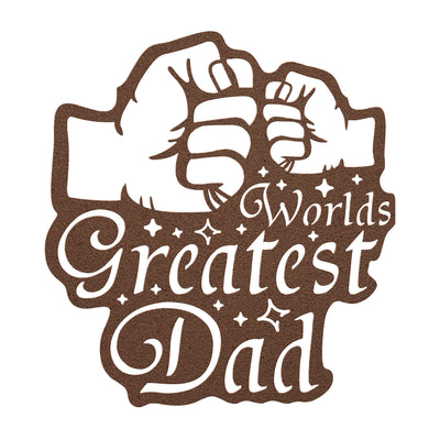 Worlds Greatest Dad Metal Sign