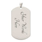 To My Grandson, From Grandpa Dog Tag